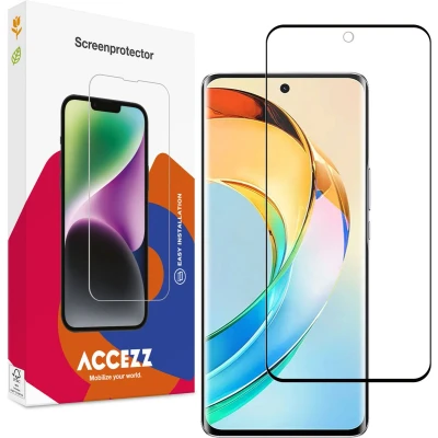 Afbeelding van Accezz Screenprotector Geschikt voor Honor Magic 6 Lite Gehard Glass Full Cover