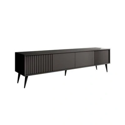 Afbeelding van Meubella TV Meubel Winq 2 Antaciet 180 cm