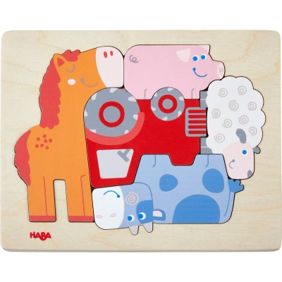 Afbeelding van HABA Tierisch WAS LOS Puzzel voor kinderen, Maat: One Size, Multicoloured