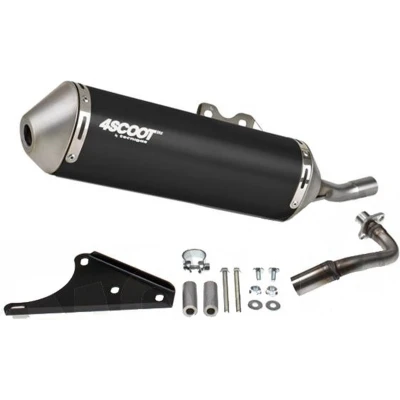 Afbeelding van Tecnigas Uitlaat 4SCOOT Black / 4T 2V