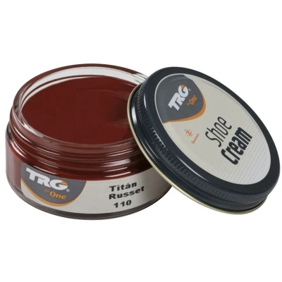 Afbeelding van TRG schoencrème met bijenwas russet (rood/oranje) 50 ml