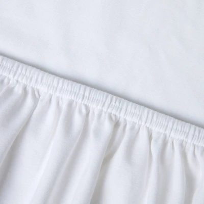 Afbeelding van Kayori Edo hoeslaken katoensatijn Wit 100/210 100/200 (Kleur: Wit)