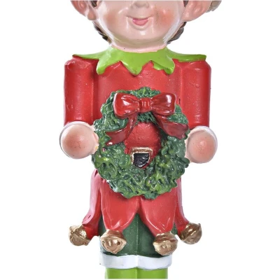 Afbeelding van Kerstversiering DKD Home Decor Hars Elf (5 x 4 14 cm) (3 Stuks)