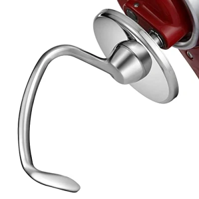 Afbeelding van Gdrtwwh Kneedhaak van roestvrij staal voor KitchenAid mixer met kantelbare kop 4,5 tot 5 liter, reserveonderdelen, broodhaak, vaatwasmachinebestendig (vervangt K45DH)