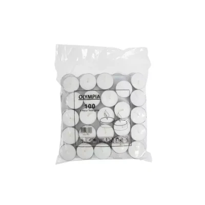 Afbeelding van Olympia theelichten 4 uur (100 stuks)