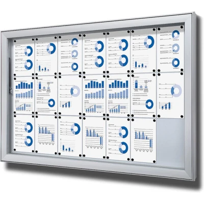 Afbeelding van Vergrendelbaar Notitiebord Outdoor Extra Diep SCL 21x A4 Syna SCL21XA4PH Horeca &amp; Professioneel