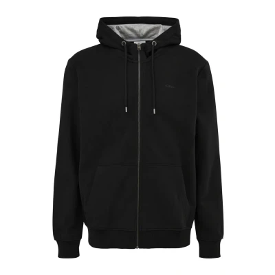Afbeelding van s.Oliver Sweater met rits, Heren, Maat: 3XL, Schwarz