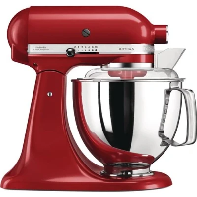 Image de KitchenAid Artisan Robot Pâtissier À Tête Inclinable 4,8l Avec Accessoires Supplémentaires 5ksm175ps Empire Red