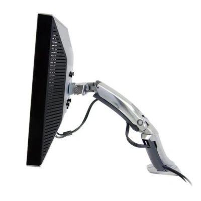 Image de Ergotron MX Kit de montage (bras articulé, fixation par pince pour bureau, passe câble, base, extension) Technologie force constante Écran LCD aluminium poli Taille d&#039;écran : jusqu&#039;à 30 pouces
