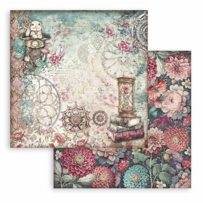 Afbeelding van Stamperia Master of Magic 12x12 Inch Paper Sheets Hourglass (10pcs) (SBB1055)