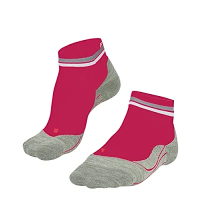 Afbeelding van FALKE vrouwen RU4 Short Reflect hardloopsokken medium vulling anti blaar korte veganistische sneldrogende ademende katoenen functionele draad 1 paar