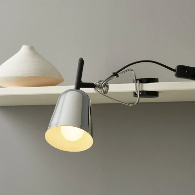 Afbeelding van Klemlamp studio, verchroomd