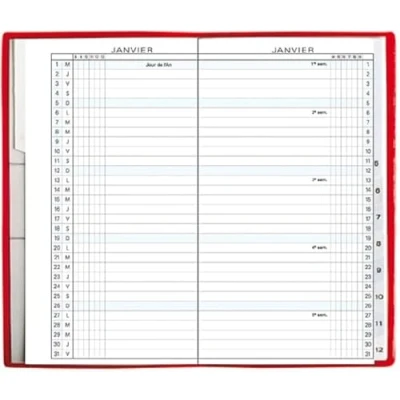 Afbeelding van Exacompta 162922E Navulverpakking Maandelijkse zakplanner Exaplan 16 9 x cm januari tot december 2025
