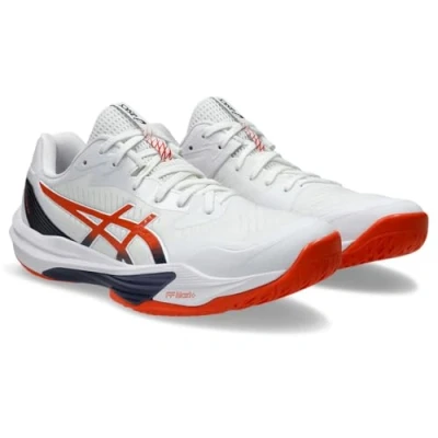 Afbeelding van Asics SKY Elite FF 3 Volleybalschoenen, Heren, Maat: 40, White/nova orange Textiel/ synthetisch
