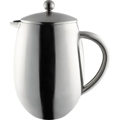 Afbeelding van Café Ole BFD Cup Dubbelwandig Bellied Cafetière Franse perskoffiezetapparaat, satijn, 0,35 liter, roestvrij staal