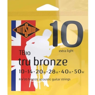 Afbeelding van Rotosound TB10 Tru Bronze 010 snaren set akoestisch