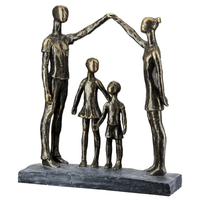 Afbeelding van Gilde Figuur &#039;Protective Hands&#039;, polyresin, antique bronze finish, H30cm