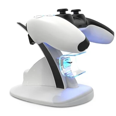 Afbeelding van PS5 controller laadstation Dual USB snel opladen met oplaadkabel accessoires voor Playstation 5