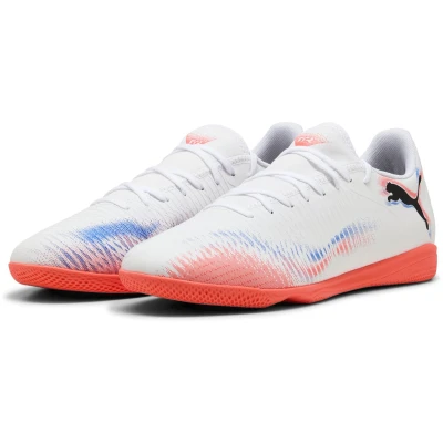 Afbeelding van PUMA FUTURE 8 PLAY IT Unisex Sportschoenen White Black Glowing Red