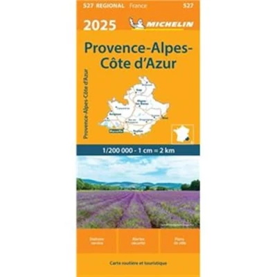 Afbeelding van Regionale kaarten Michelin 527 Provence, Cote d&#039;Azur 2025