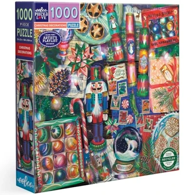 Afbeelding van puzzel Eeboo Christmas Decoration (1000 stukjes)