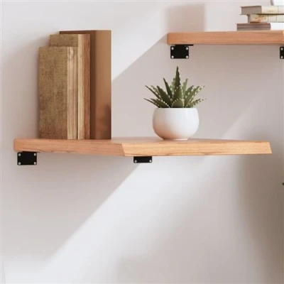 Afbeelding van Wandschap 40x60x4 cm behandeld massief eikenhout lichtbruin