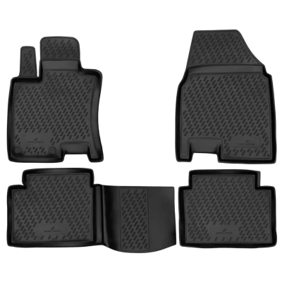 Afbeelding van WALSER XTR 75176 Vloermatset Rubber voor en achter zwart Op maat gemaakt NISSAN: Qashqai / Qashqai+2 I