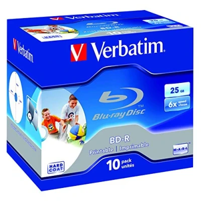 Afbeelding van Verbatim 43713 Blu ray BD R disc 25 GB 10 stuk(s) Jewelcase Bedrukbaar