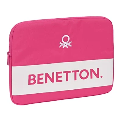 Afbeelding van Laptophoes Benetton Raspberry Fuchsia (34 x 25 2 cm)