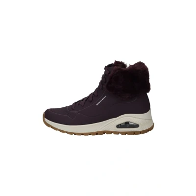 Afbeelding van Skechers UNO Rugged Snowboots, Dames, Maat: 38, Wine durabuck faux fur Schoenen