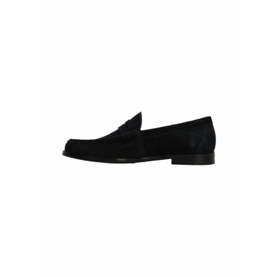 Afbeelding van Manfield Loafer Instappers, Heren, Maat: 44, Blau Schoenen