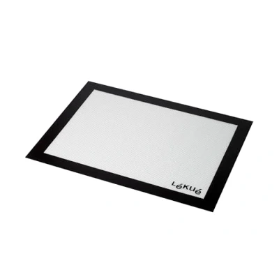 Afbeelding van Lékué Rechthoekige Bakmat Uit Silicone En Glasvezel Zwart 60x40cm