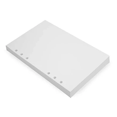 Afbeelding van A5 6 Ring Binder Planner Inserts Dikke Crème Kleur Blanco Losbladige Papieren Vullingen Compatibel Met Filofax, Hole, 100 Vellen, 200 Pagina&#039;s 21X14,2 cm