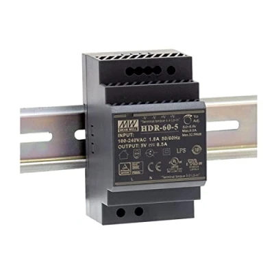 Afbeelding van Mean Well HDR 60 5 Ultra Slim CV DIN rail voeding