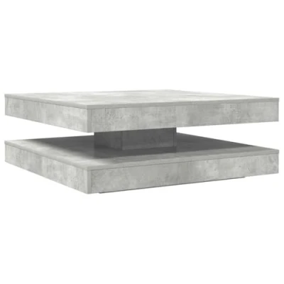 Afbeelding van vidaXL Salontafel 360 graden draaibaar 90x90x34,5 cm betongrijs