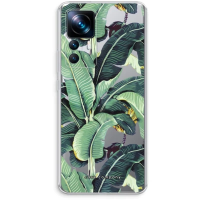 Afbeelding van Case Company® hoesje geschikt voor Xiaomi 12T Pro Bananenbladeren Soft Cover Telefoonhoesje Bescherming aan alle Kanten en Schermrand