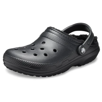 Image de Crocs Classic Lined Clog Mixte Clog, Noir, 45/46 EU