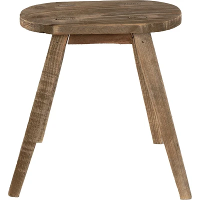 Afbeelding van Clayre &amp; Eef Plantentafeltje 30x16x32 cm Bruin Hout Ovaal