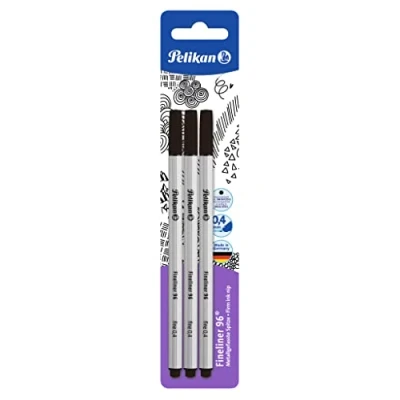 Afbeelding van Pelikan 940601 Fineliner 96 3 stuks zwart