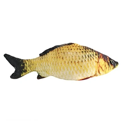 Afbeelding van Zerodis Karper knuffel in de vorm van een gezouten vis, cadeau, woondecoratie (40 cm)