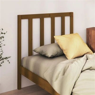 Afbeelding van Hoofdbord 96x4x100 cm massief grenenhout honingbruin
