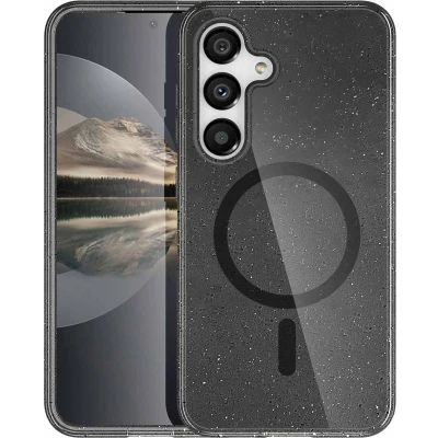 Afbeelding van imoshion Hoesje Geschikt voor Samsung Galaxy S24 Sparkle Backcover MagSafe Zwart