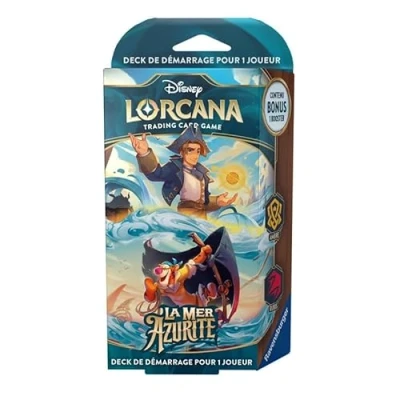 Afbeelding van Ravensburger Disney Lorcana TCG: Voorgebouwd deck 1 speler De zee Azuriet Amber &amp; Robijn, vanaf 8 jaar