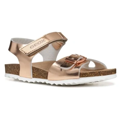 Image de Geox J Adriel Girl C Sandales Or Rose Pointure 28, or, 28 EU