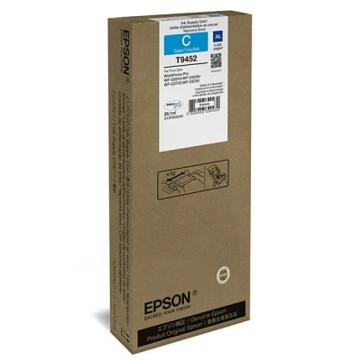 Image de Epson T9452 38.1 ml XL cyan original cartouche d&#039;encre pour WorkForce Pro WF C5210DW C5290DW C5710DWF C5790DWF