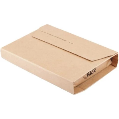Afbeelding van Wikkelverpakking CleverPack ringb +zelfkl strip bruin 10stuk