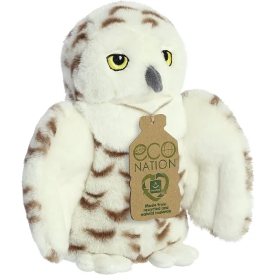 Afbeelding van Eco Nation Pluchen Knuffel Sneeuwuil 20 cm