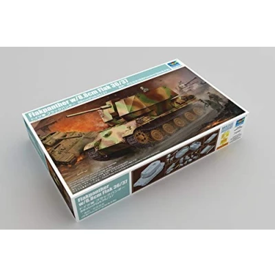 Afbeelding van 1:35 Trumpeter 09531 Flakpanther w/8.8cm Flak 36/37 Tank Plastic Modelbouwpakket