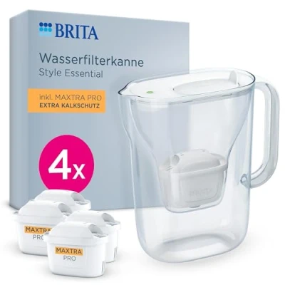 Afbeelding van BRITA Waterfilterkan Style Essential Wit (2,4L) incl. 4x MAXTRA PRO Kalk Expert filters