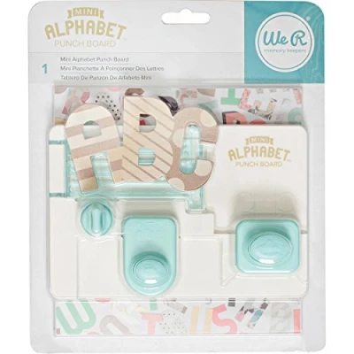 Afbeelding van We R Memory Keepers Punch Board Mini Alphabet
